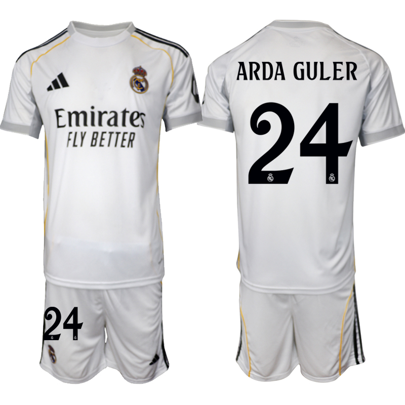Men 2025-2026 Club Real Madrid home White #24 Soccer Jersey